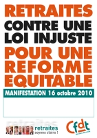 Affiche d'appel  la mobilisation du mardi 19 octobre 2010