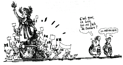 dessin reproduit avec l'autorisation de Plantu - Le Monde du 3 mai 2002