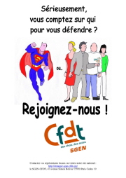 Rejoignez le Sgen-CFDT!