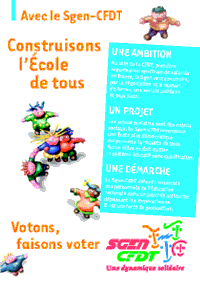 Votons, faisons voter SGEN-CFDT - Une dynamique solidaire